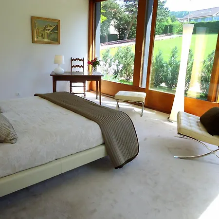 Villa Evian With Geneva Views In 1960 Mid-century Modern Style