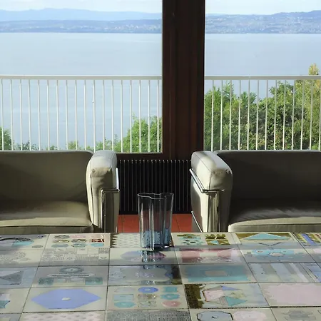 Evian With Geneva Views In 1960 Mid-century Modern Style
