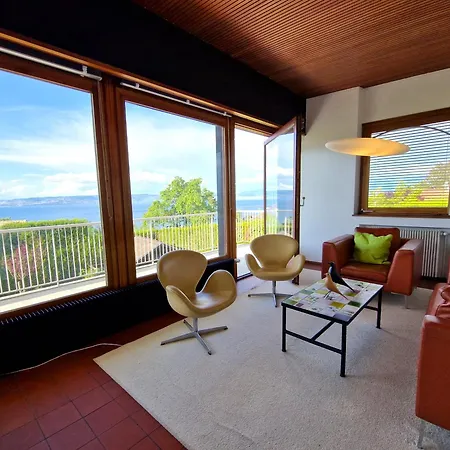 Evian With Geneva Views In 1960 Mid-century Modern Style